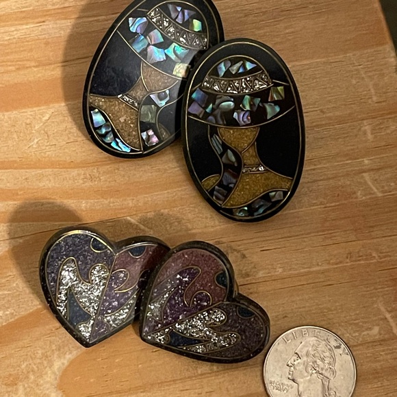 ⚫️ oversized 80’s Earrings 🟠 - Picture 3 of 6